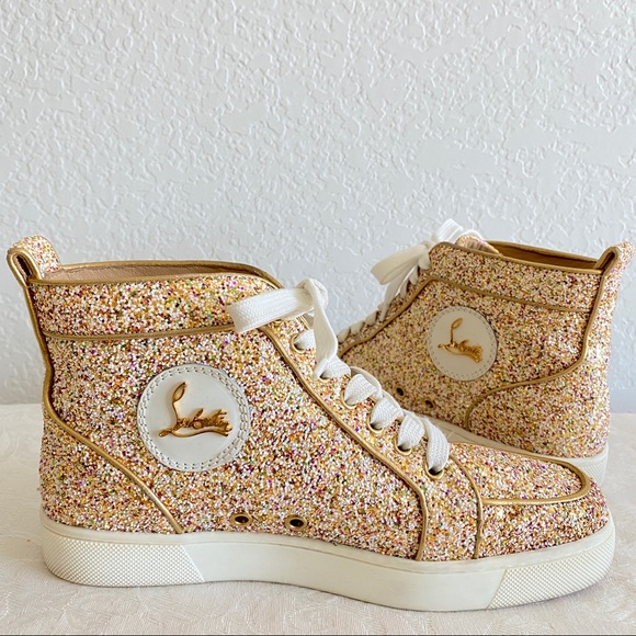 Christian Louboutin Shoes - christian louboutin rantus orlato flat glitter sneaker